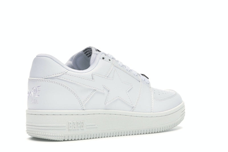 BAPE STA Low White