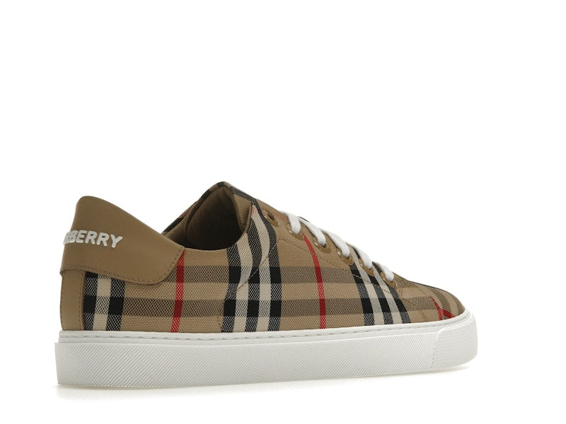 Burberry Vintage Check and Leather Sneakers Archive Beige Check Toe (Women's)
