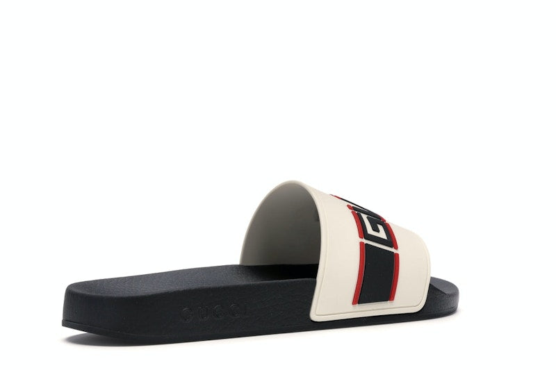 Gucci Stripe Slide White