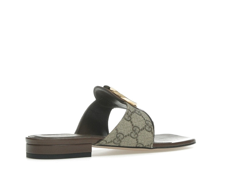 Gucci Blondie Thong Canvas Sandals Ebony (Women's)