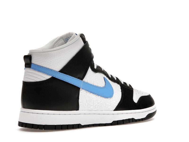 Nike Dunk High Retro FLC Black University Blue White