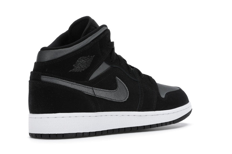 Jordan 1 Mid White Black Grey (GS)