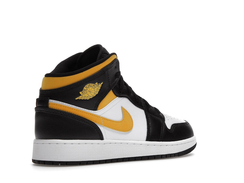Jordan 1 Mid White Pollen Black (GS)