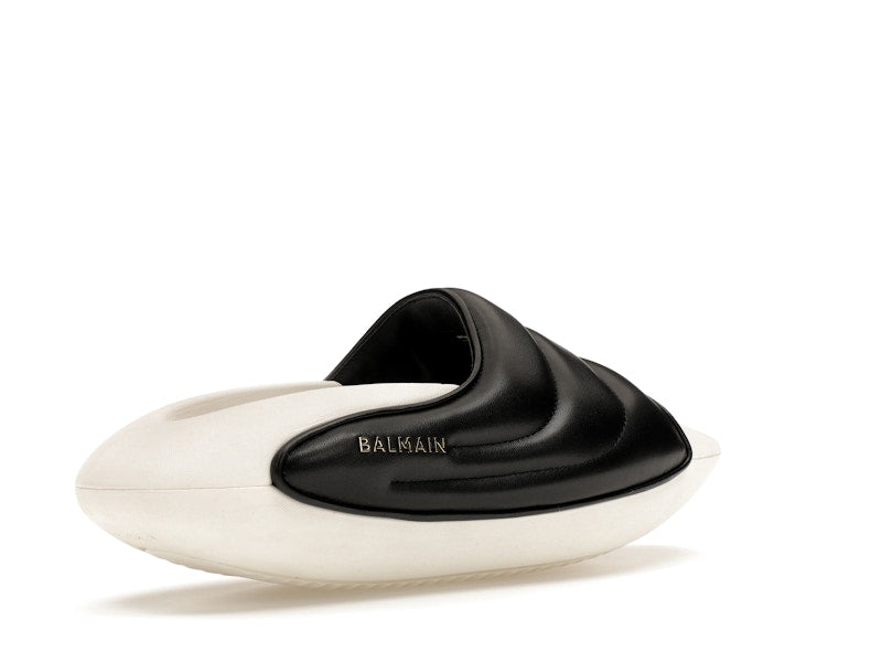 Balmain B-IT Mules Black White