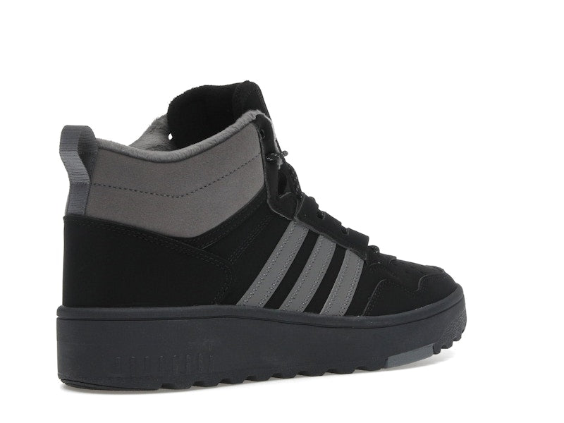 adidas Hoops 4.0 Mid Black Grey Four