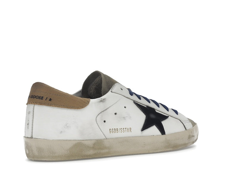 Golden Goose Super-Star Suede Toe White Taupe Royal Blue Black