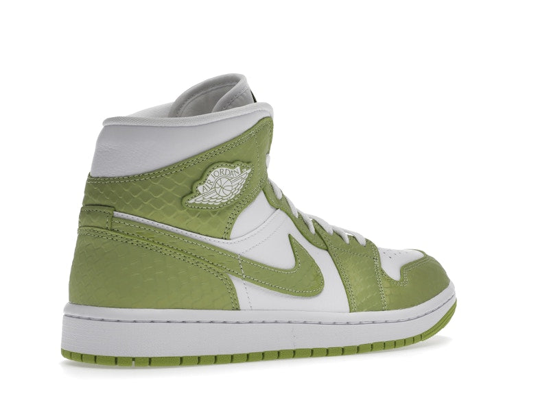 Jordan 1 Mid Green Python (Women's)