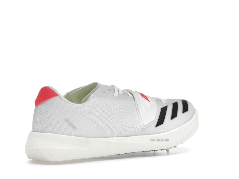 adidas Adizero TJ/PV Track and Field Cloud White Core Black Lucid Red