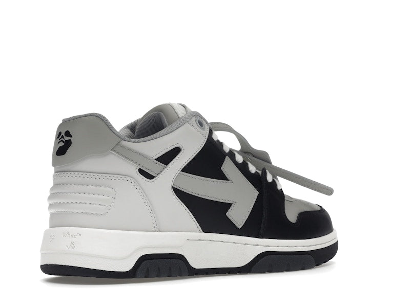 OFF-WHITE Out Of Office OOO Low Tops Light Grey Black