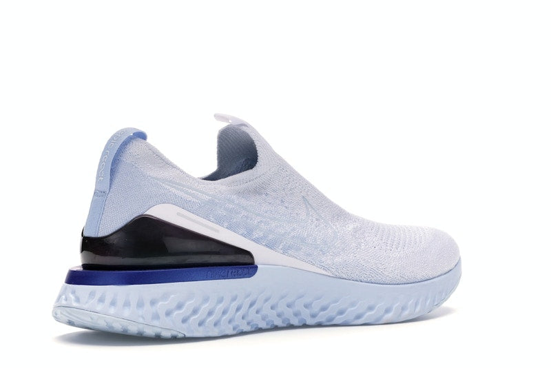 Nike Epic React Moc Flyknit White Hydrogen Blue
