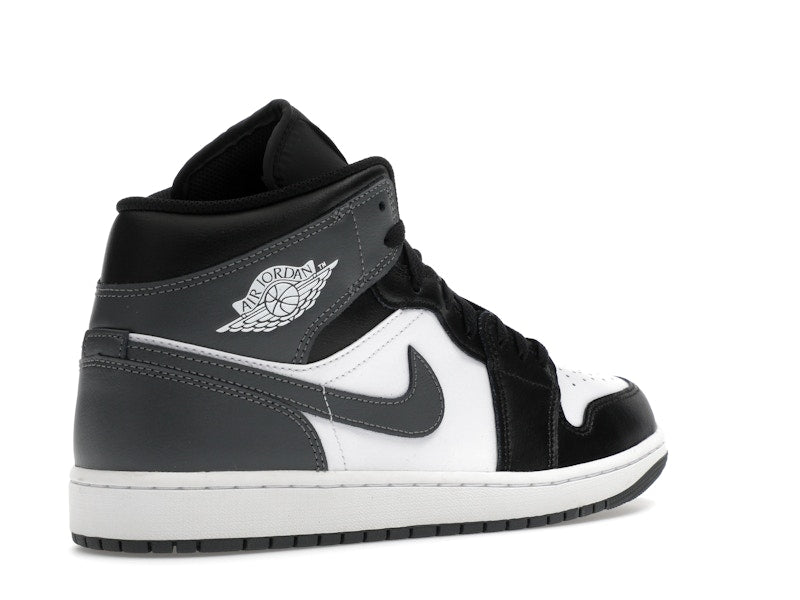 Jordan 1 Mid Black White Iron Grey