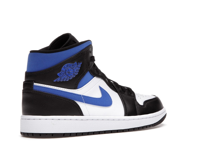 Jordan 1 Mid White Black Racer Blue