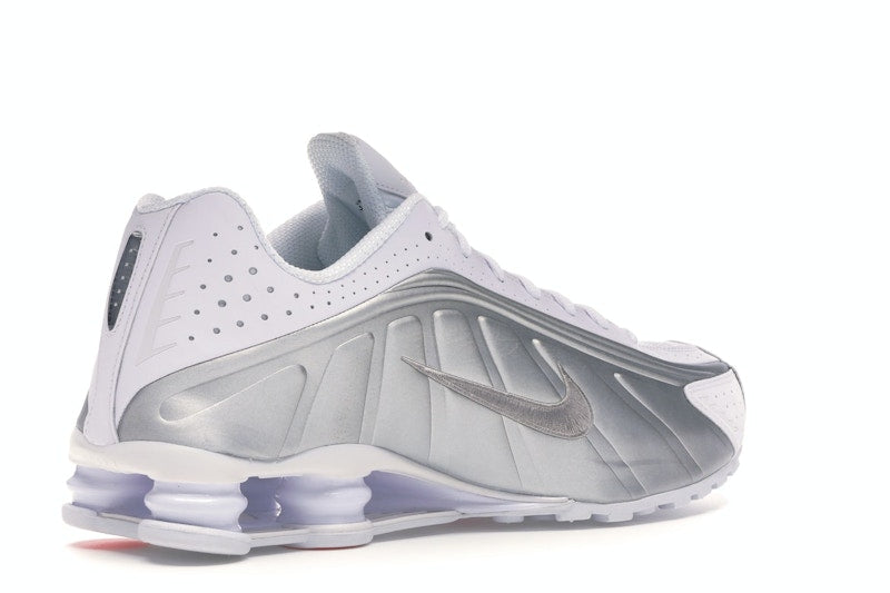 Nike Shox R4 White Metallic Silver