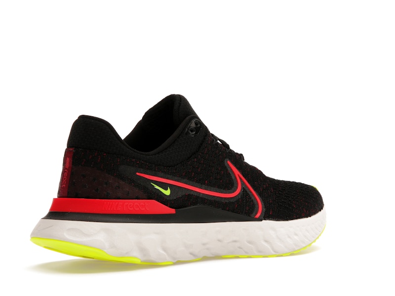 Nike React Infinity Run Flyknit 3 Black Siren Red Volt