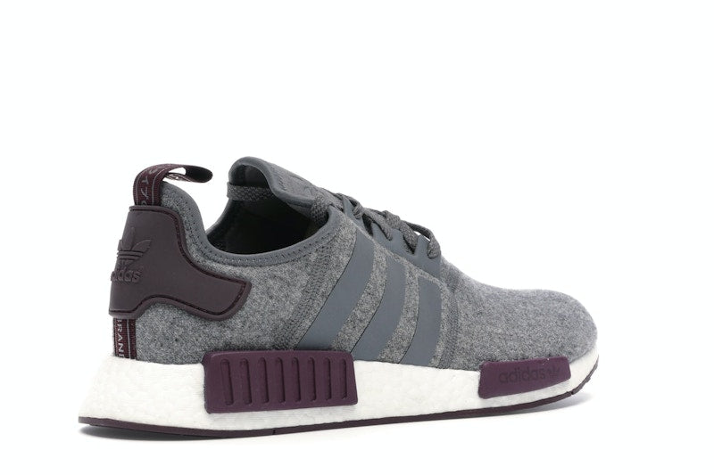 adidas NMD R1 Wool Grey Four Maroon