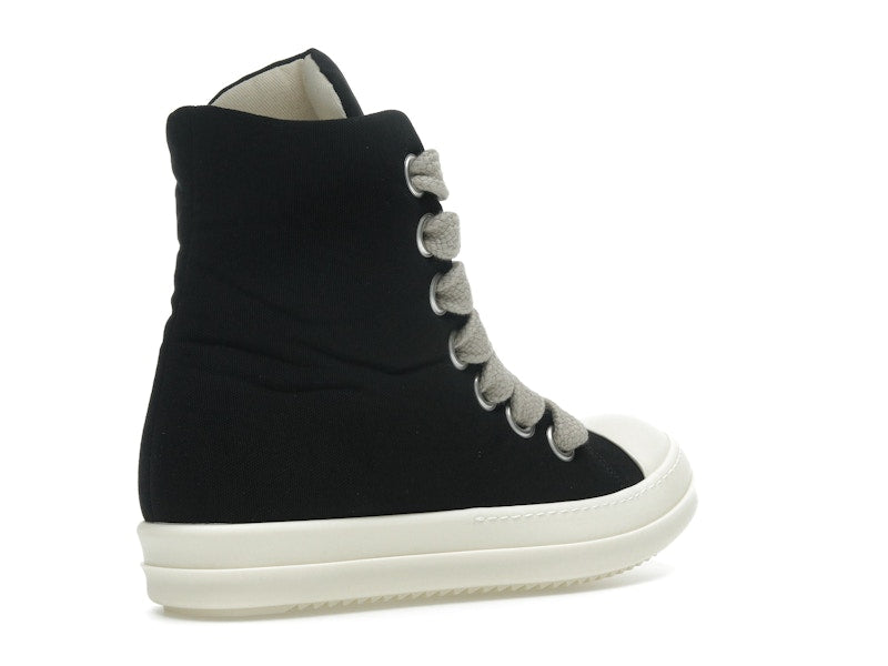 Rick Owens DRKSHDW Hollywood Jumbo Lace Puffer High Top Black Milk