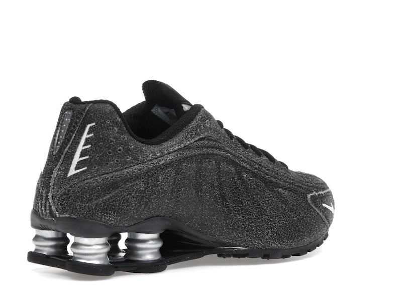 Nike Shox R4 Black Distressed Leather