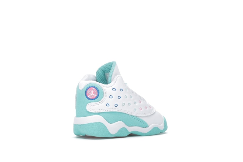 Jordan 13 Retro White Soar Green Pink (TD)
