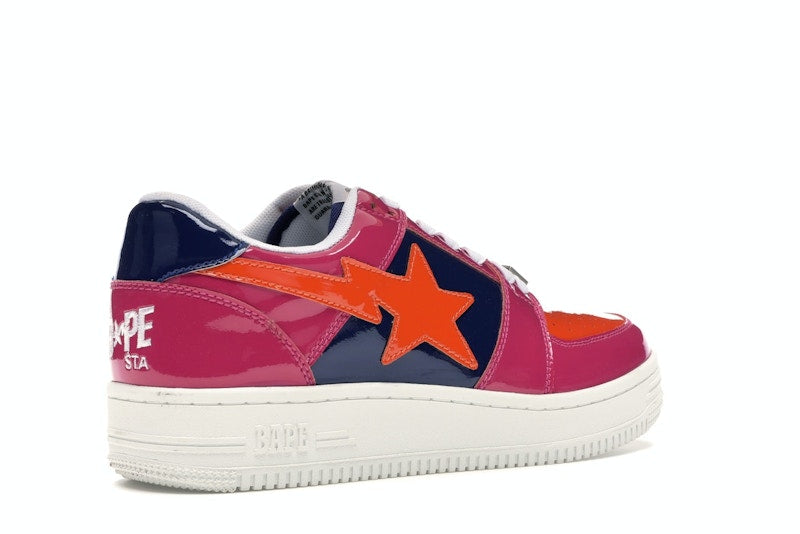 A Bathing Ape Bape Sta Low Color Block Pink Orange Navy