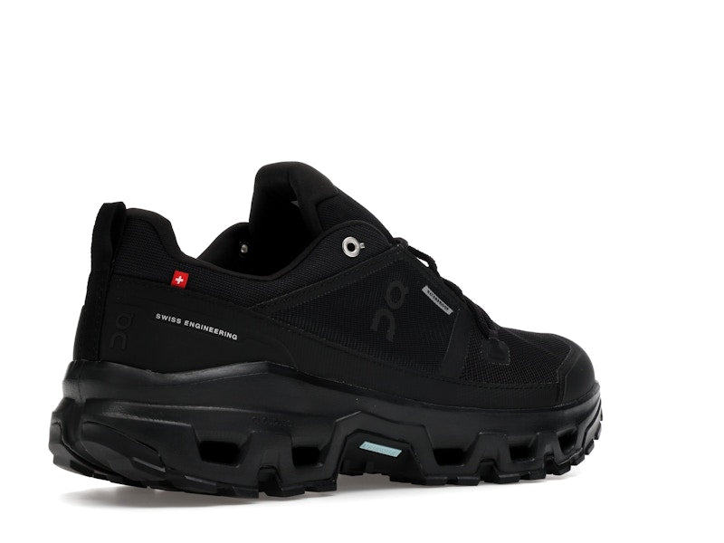 On Running Cloudrock Low Waterproof All Black
