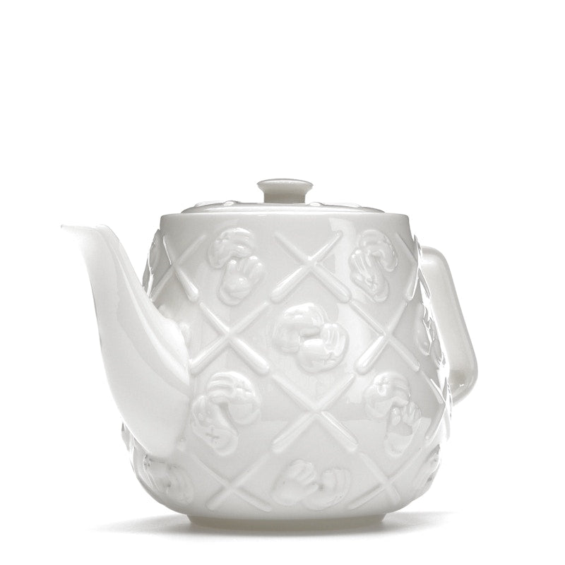 KAWS Ceramic Teapot White
