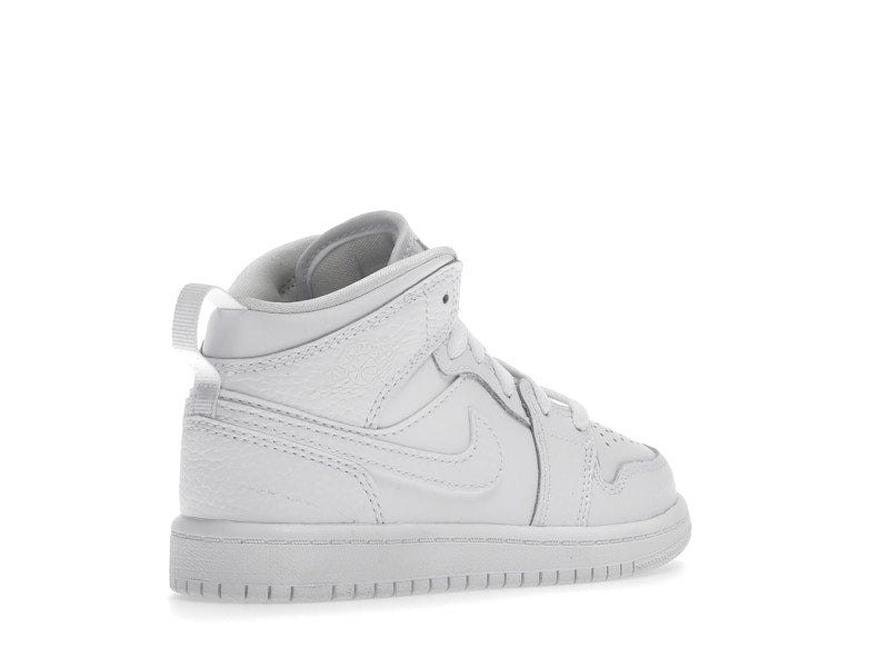 Jordan 1 Mid Triple White (2021) (PS)