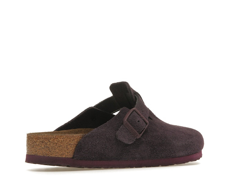 Birkenstock Boston Soft Footbed Suede Wine