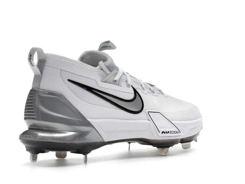 Nike Force Zoom Trout 9 Elite White Black Pure Platinum Metallic Silver