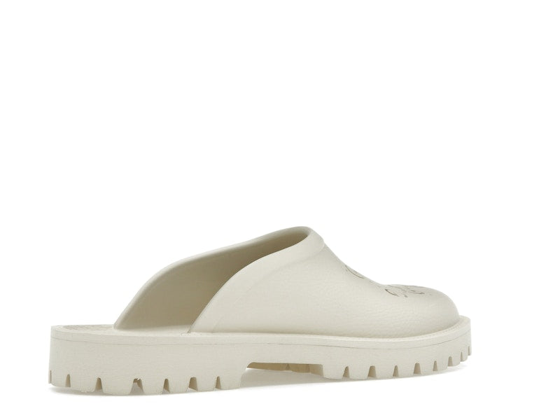 Gucci Slip-on Sandal Cut Out Monogram Mystic White