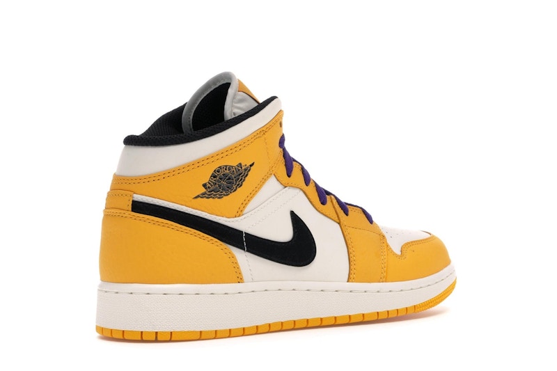 Jordan 1 Mid SE Lakers (GS)