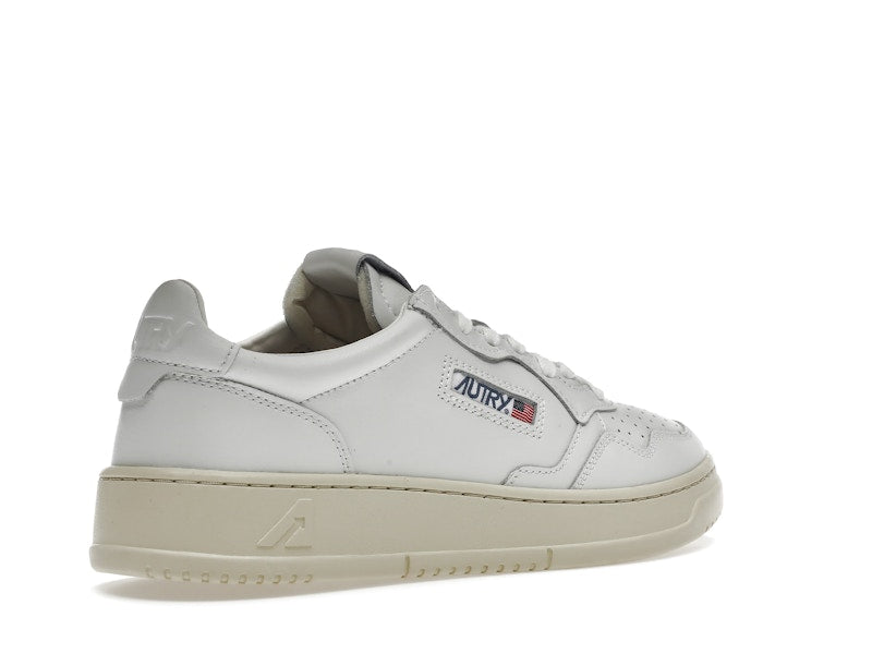 Autry Medalist Leather Low White
