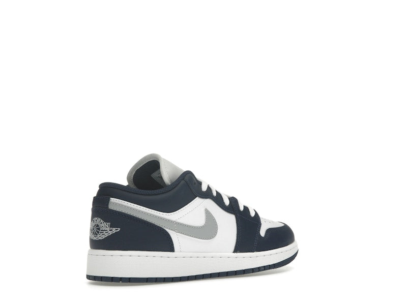 Jordan 1 Low Midnight Navy Wolf Grey (GS)