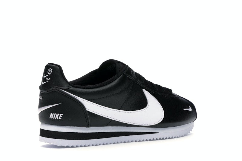 Nike Classic Cortez Mini Swoosh Black White