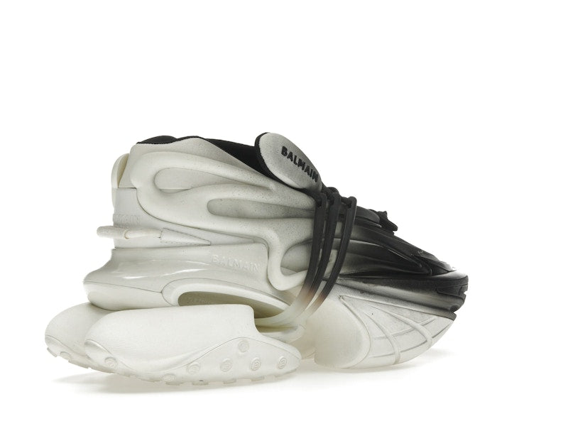 Balmain Unicorn Low-Top White Black Gradiant