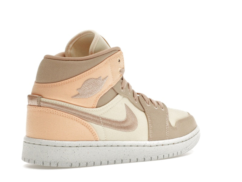 Jordan 1 Mid SE Canvas Khaki (Women's)