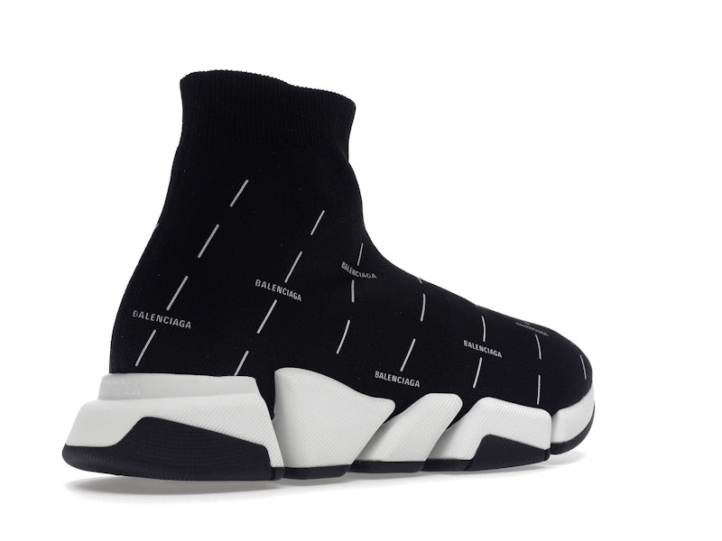 Balenciaga Speed 2.0 Black White Logo