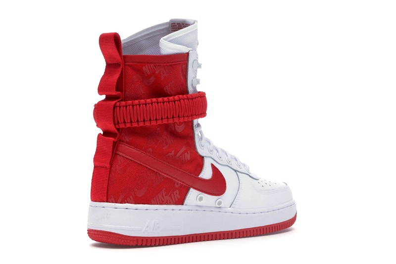 Nike SF Air Force 1 High White University Red