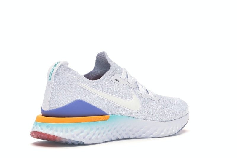 Nike Epic React Flyknit 2 White Hyper Jade Ember Glow (Women's)