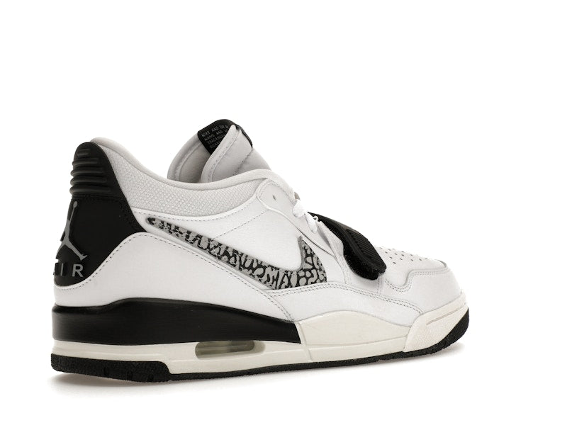 Jordan Legacy 312 Low White Black Elephant Swoosh