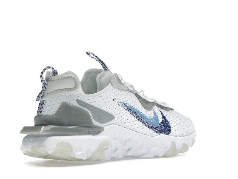 Nike React Vision White Double Blue Swoosh