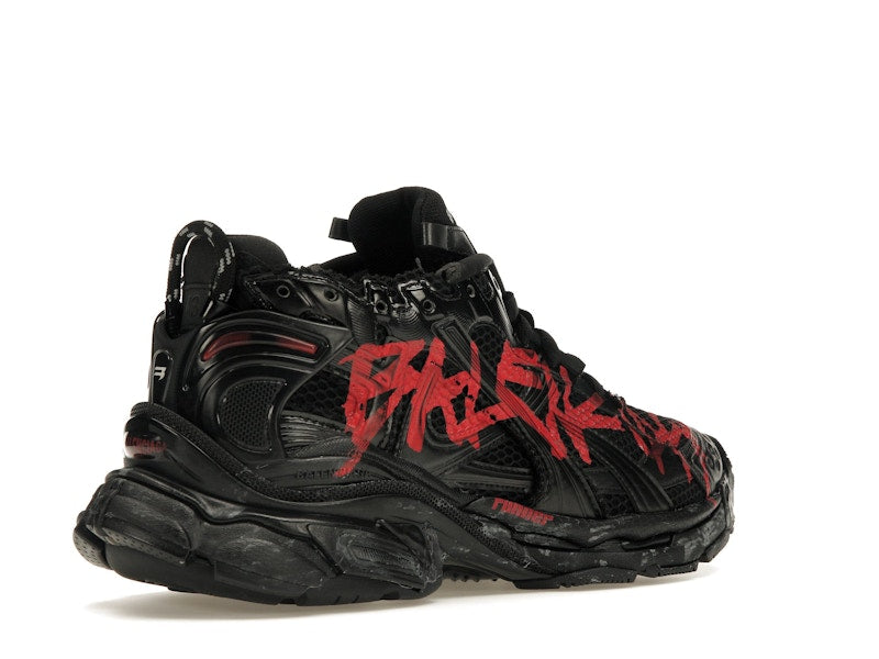 Balenciaga Runner Graffiti Black Red