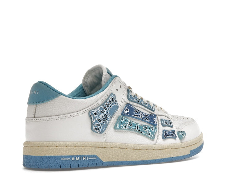 AMIRI Skel Top Low Bandana White Light Blue