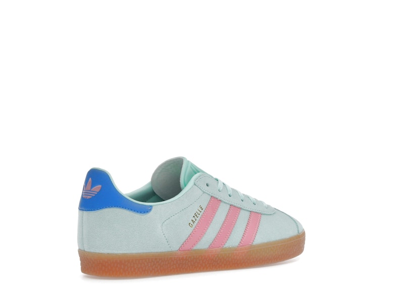 adidas Gazelle Clear Mint Bliss Pink Bright Blue (GS)