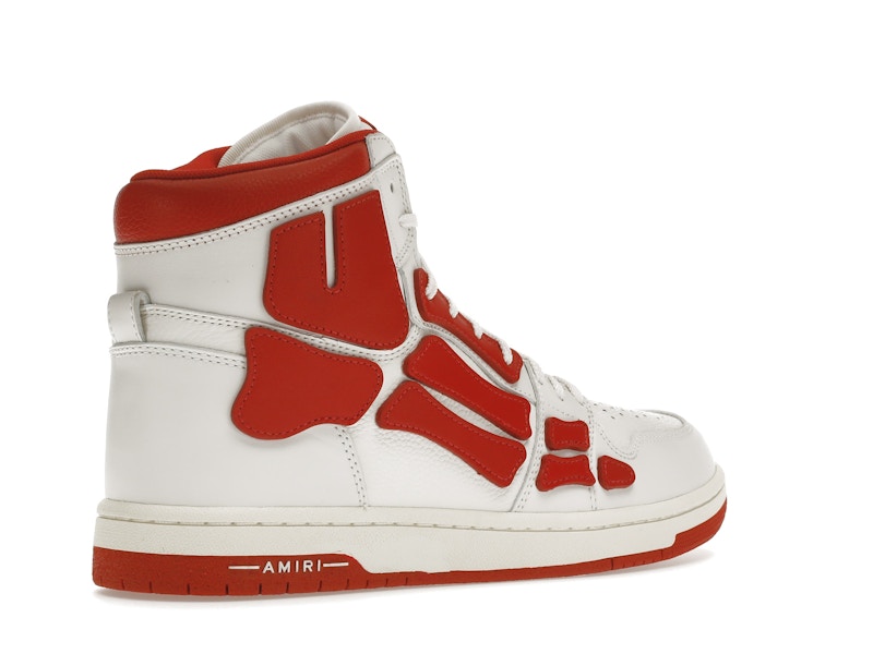 AMIRI Skel Panelled High Top White Red