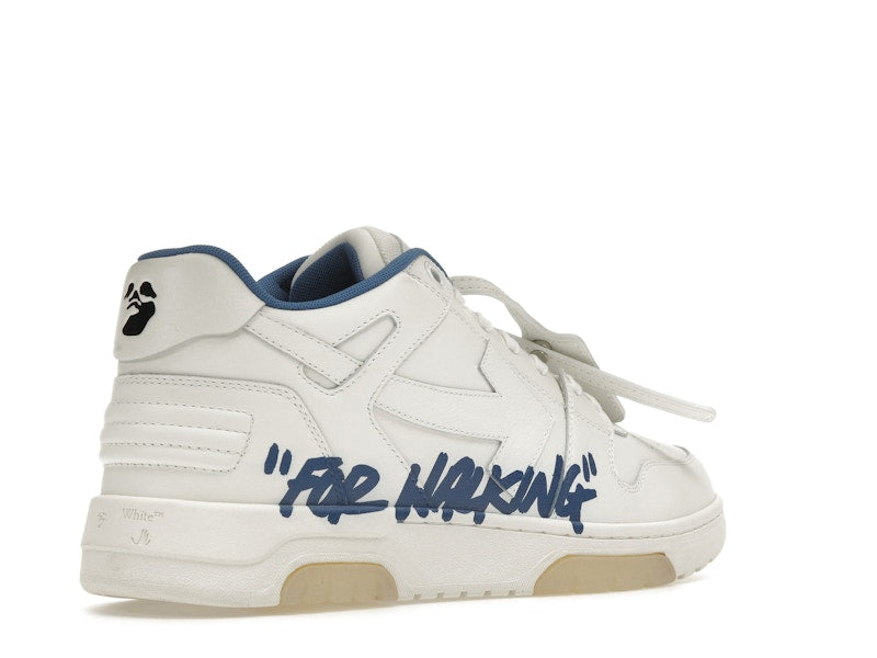 OFF-WHITE Out Of Office "OOO" Low Tops For Walking White White Dark Blue SS22