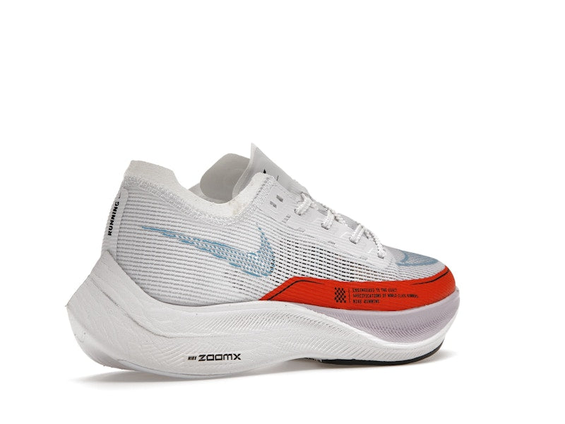 Nike ZoomX Vaporfly Next% 2 White Laser Blue Rush Orange
