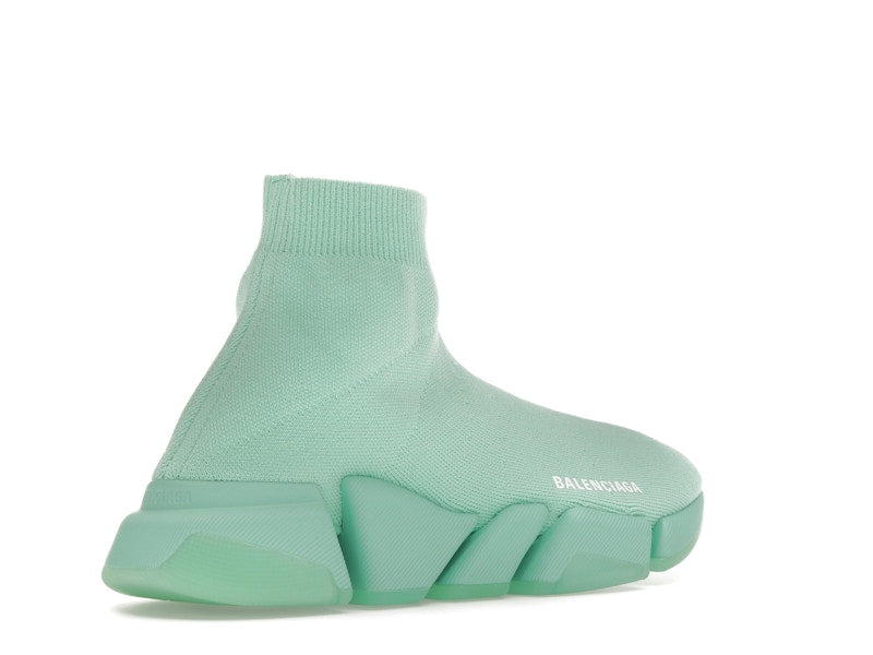Balenciaga Speed 2.0 Recycled Transparent Sole Green (Women's)