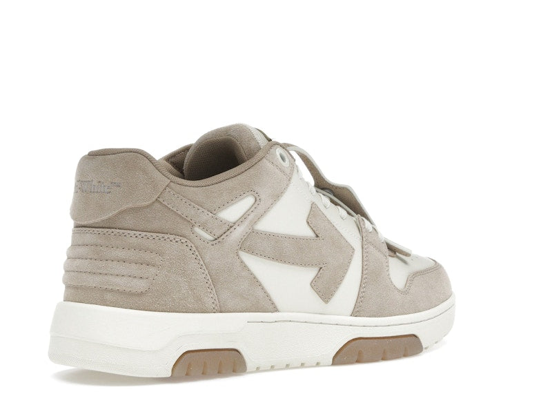 OFF-WHITE Out Of Office OOO Low Tops Beige Natural Suede