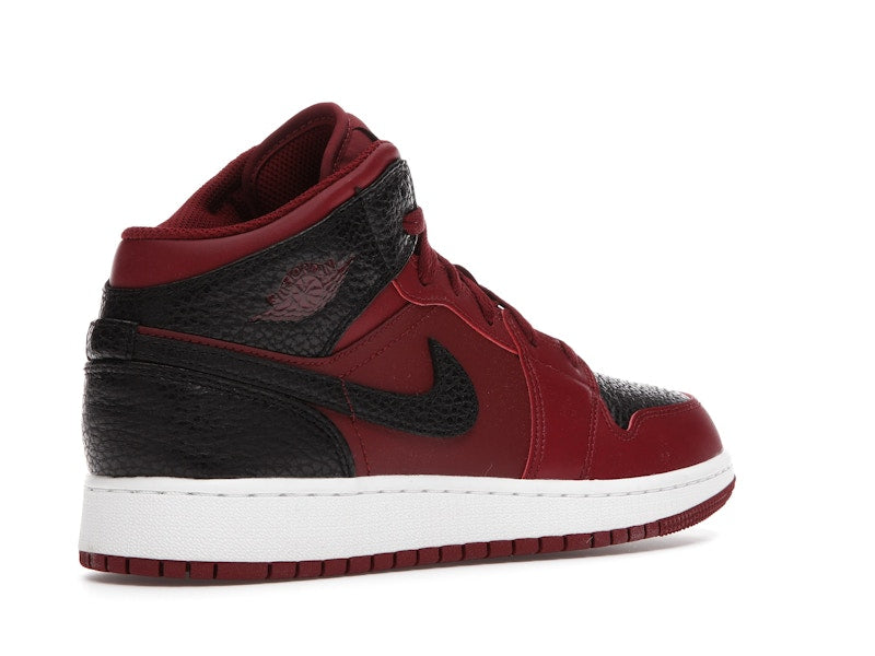 Jordan 1 Mid Team Red Black White (GS)