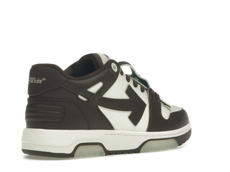 OFF-WHITE Out Of Office "OOO" Low Tops Chocolate Cream